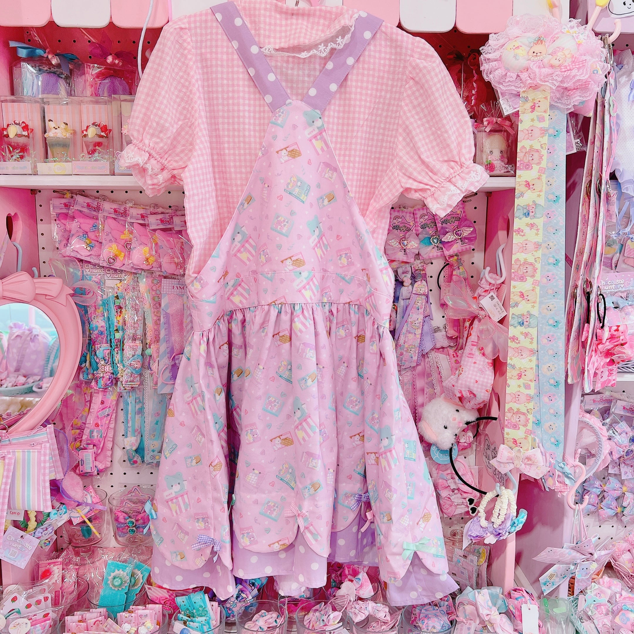 【R31】7-2大人用サロペットスカートMサイズ（ブラウス別売）