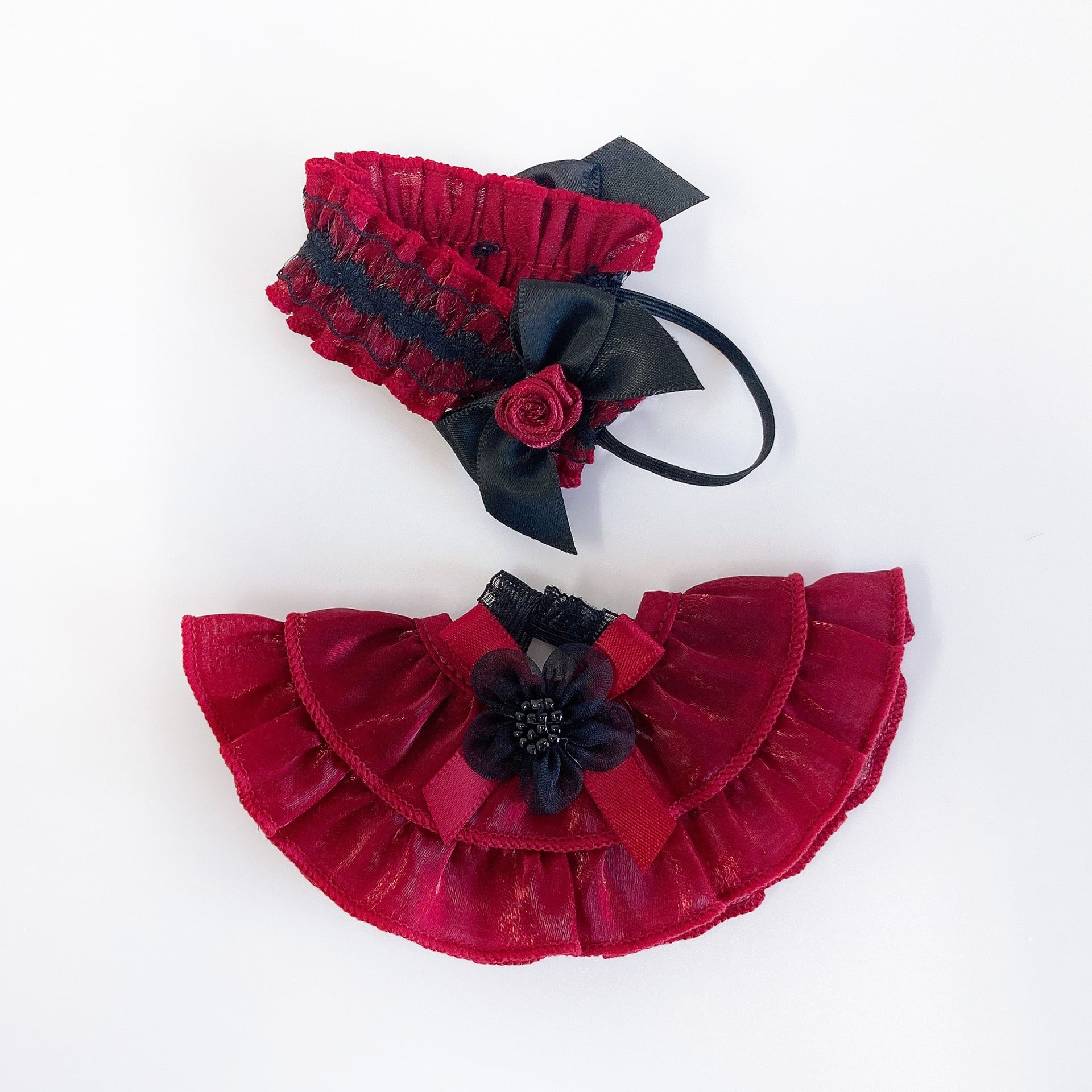 1J-1156【10cm】レッドローズドレス | Little Closet │ ぬい服・ぬい