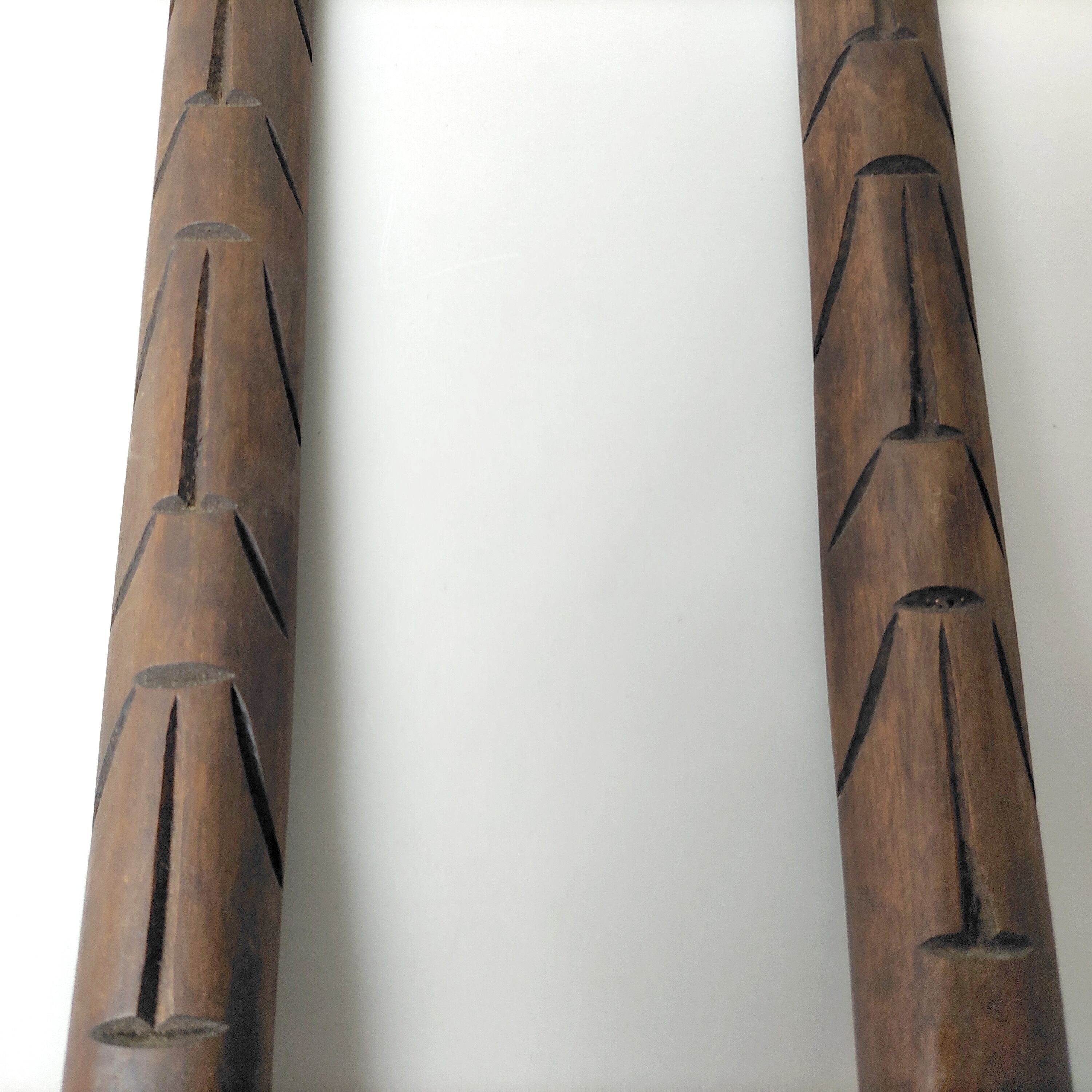 木彫りスプーン＆フォーク・インテリア・オブジェ・置物・No.230219-02