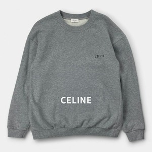 CELINE セリーヌ 23SS ロゴ ルーズ プルオーバー スウェット トレーナー シャツ 2Y959670Q グレー XS / J&NREUSE メンズ トップス