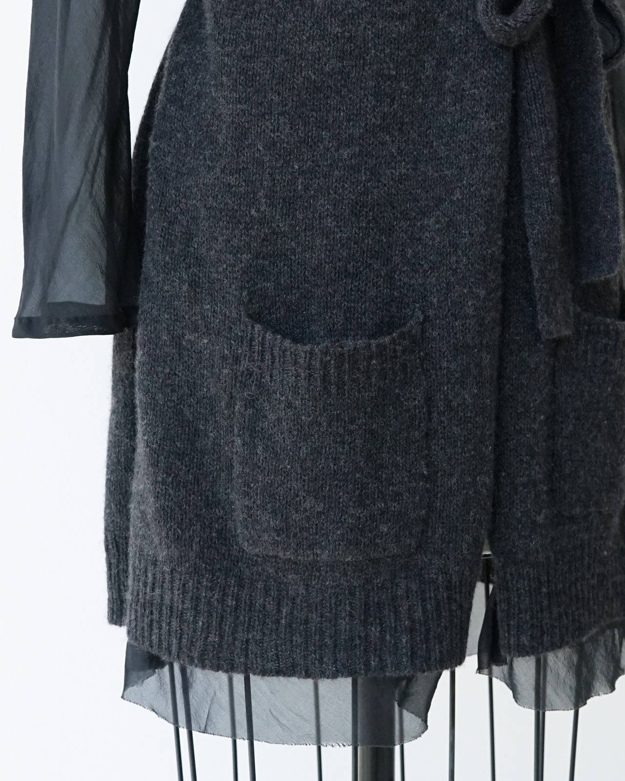 〈DRIES VAN NOTEN 〉Layered Sheer Cardigan