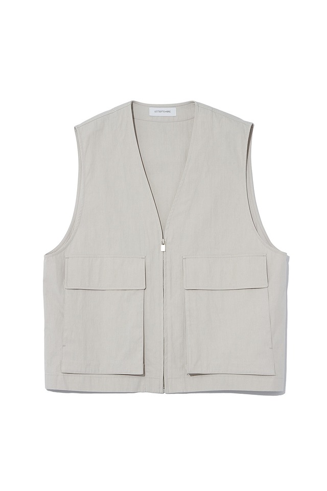 [LE17SEPTEMBRE][メンズ] WORK GILET [LIGHT GREY] 正規品 韓国ブランド 韓国通販 韓国代行 韓国ファッション LE 17 SEPTEMBRE ル 17 セプテンバー le 917韓国 店舗