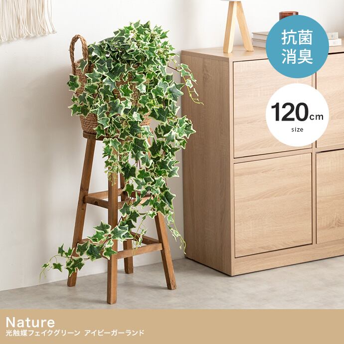 光触媒人工観葉植物 アイビーガーランド 幅22cm×高さ120cm