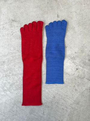 Glück und Gute / Toe socks long merinowool&silk 【écru】