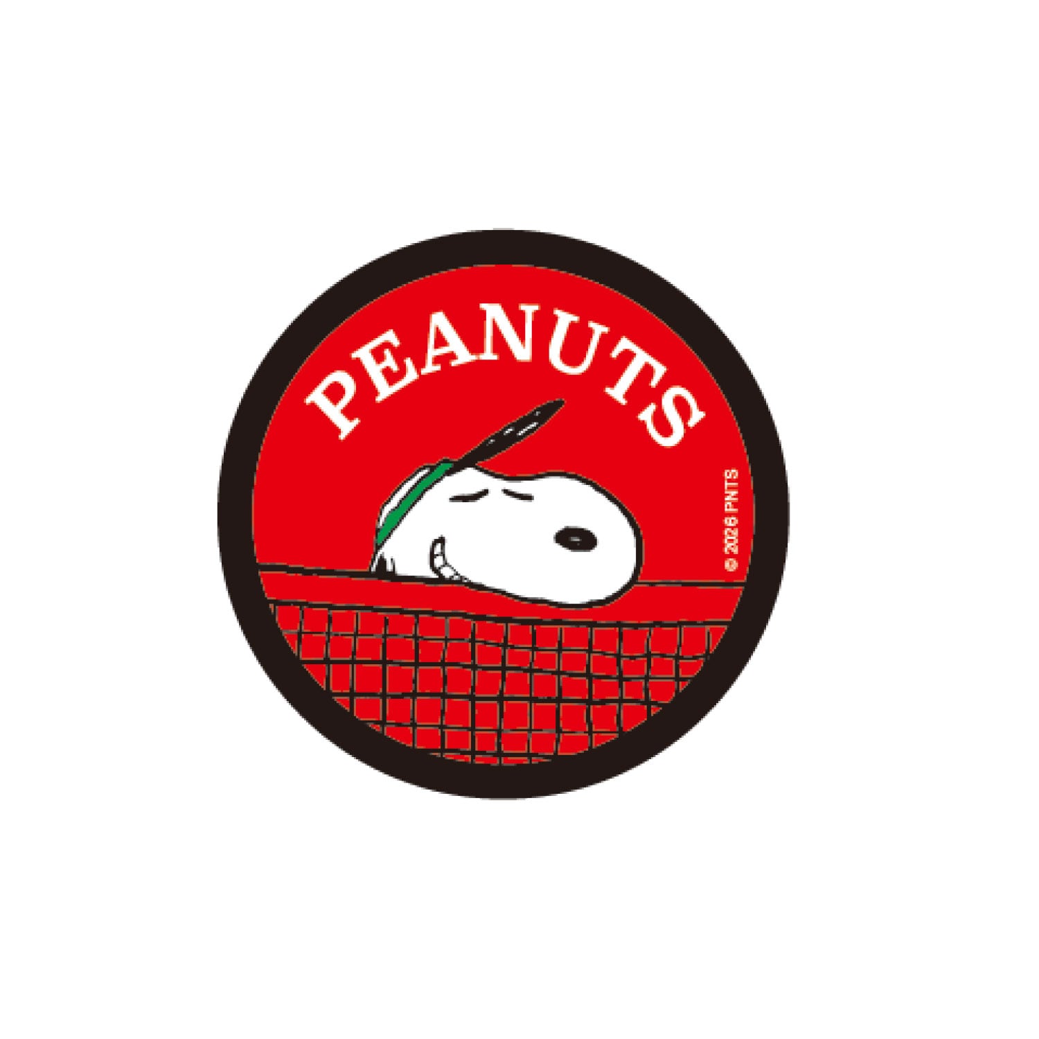 キャラクターステッカー PEANUTS ピーナッツ スヌーピー テニス