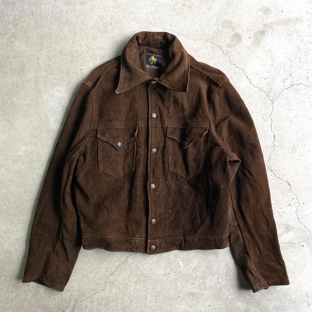 USA製 60年代 Golden Bear ゴールデンベアー スウェード 本革 レザー 