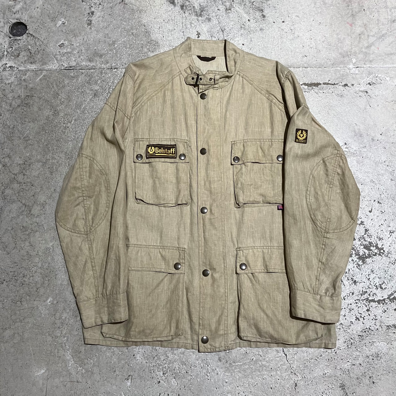 Belstaff / ベルスタッフ ワックスリネン モーターサイクルジャケット 