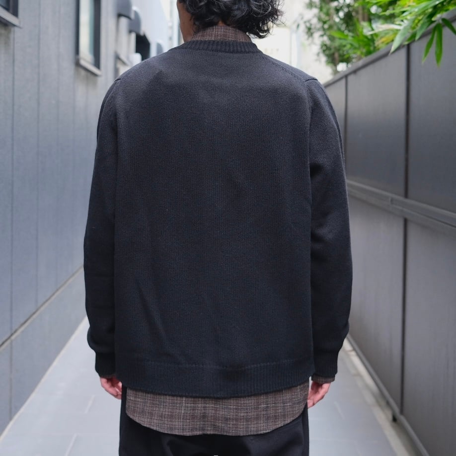 EVAN KINORI(エヴァン キノリ) / Crewneck Cardigan Cashmere Lambs