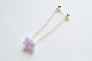 【monaka】Grape stone earrings - グレープストーン