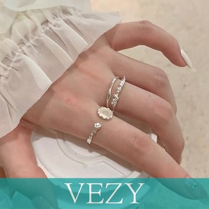 オープンリング2点セット 指輪 新作 重ね付けリング お洒落アクセサリー 大人かわいい 2点セット韓国風リングプレゼント 女子会 ファッション小物 アクセサリー アクセ VEZY ベジー ItemNo.【24048214】