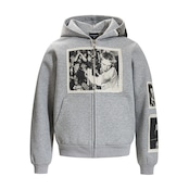 VINTAGE ストリート パッチプリント ジップパーカー ジャケット T1996