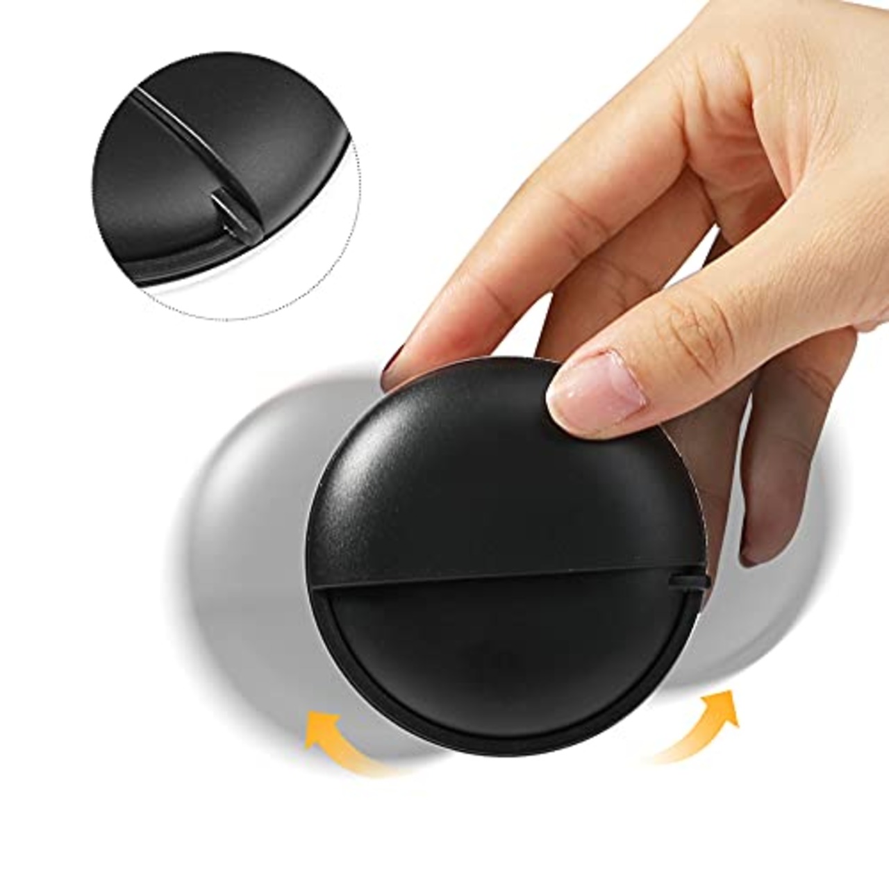 Opret ピルケース 薬ケース 携帯サプリメント 薬入れ 小物入れ ガムケース 薄型 ステンレス製 オシャレ ブラック