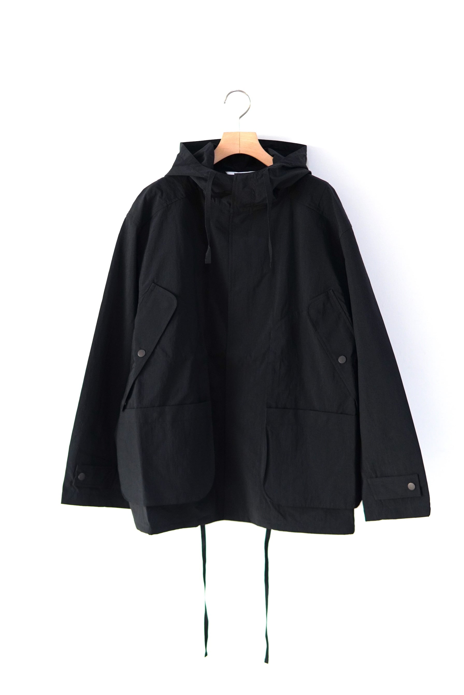 ANCELLM / WRINKLED NYLON OVER HOODIE / ANC-SH110 | POETRY