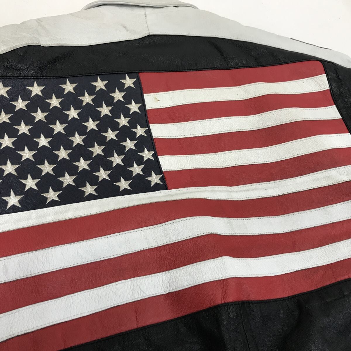 MICHAEL HOBAN マイケル ホーバン 90年代 USA 星条旗 レザージャケット