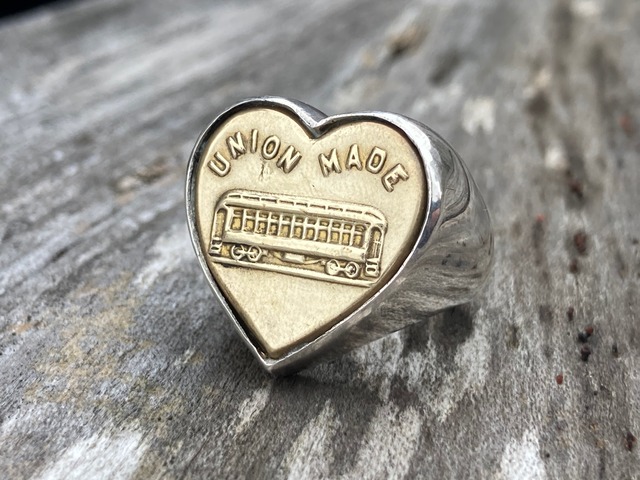 Carhartt heart change button silver ring | CEREAL