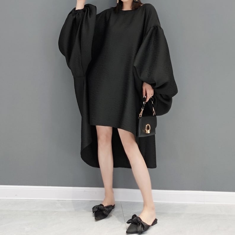 バルーンスリーブ フィッシュテイルワンピース ON0112