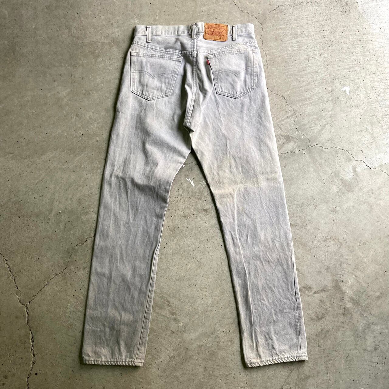 80年代 USA製 Levi's リーバイス 501-0657 ストレート カラー デニムパンツ メンズw33 古着 90s ヴィンテージ ビンテージ  ジーンズ グレー 灰色【デニムパンツ】【SA2204】 | cave 古着屋【公式】古着通販サイト