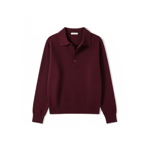 フレンチレトロニットポロシャツ