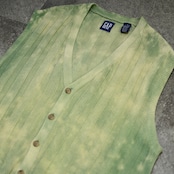 GAP bleached cotton knit vest
