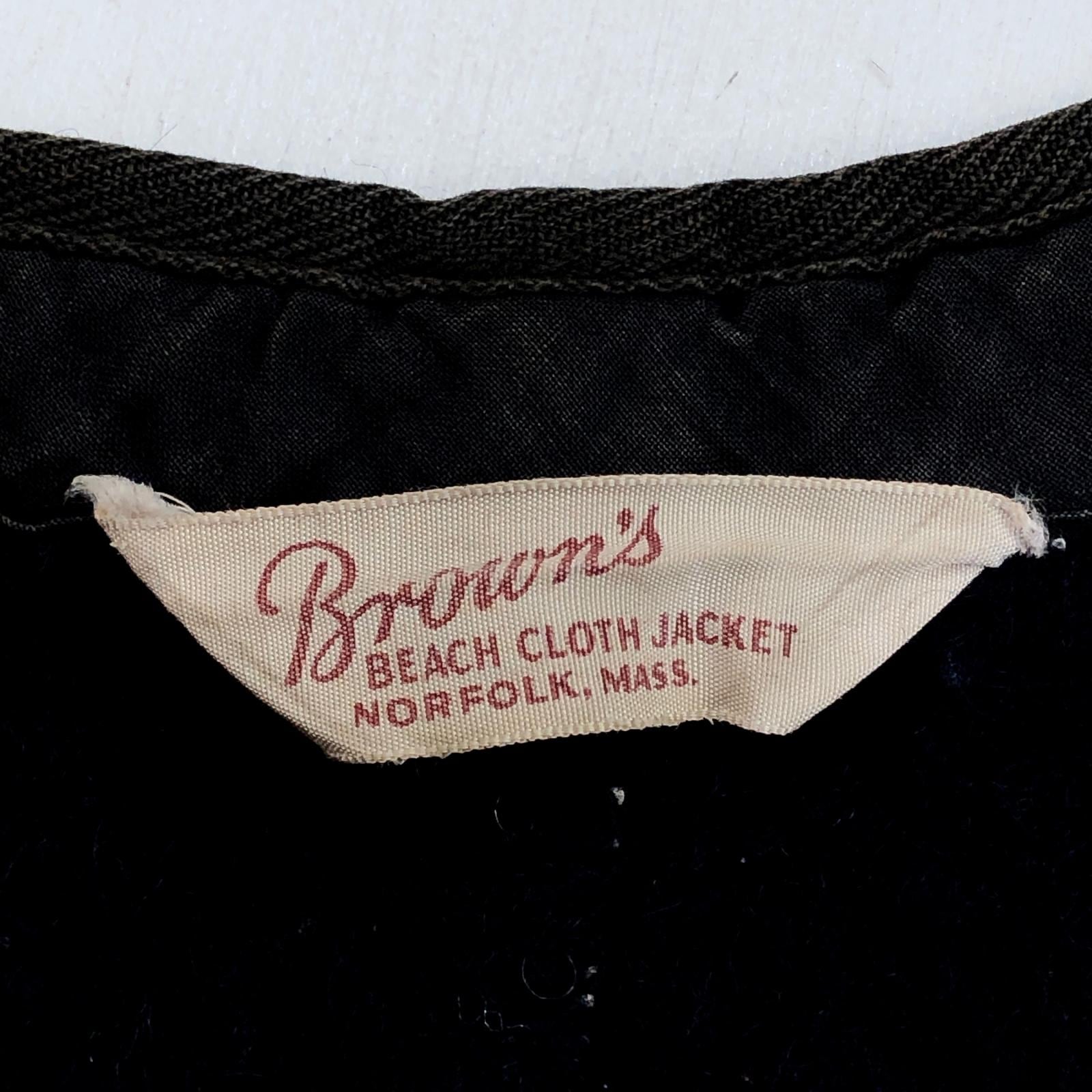 BROWN'S BEACH ブラウンズビーチ 40- 50年代 三角タグベスト タグ