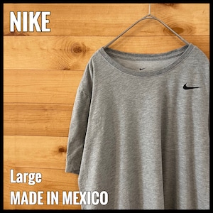 【NIKE】DRY FIT 半袖 Tシャツ ワンポイント スウッシュ L us古着