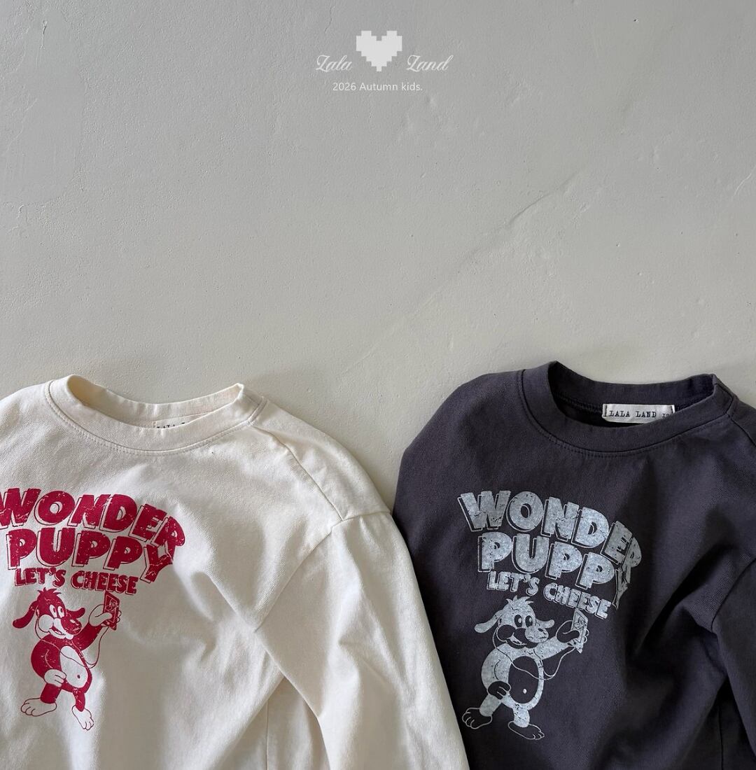 送料無料【予約】/ セルフィーパピーTシャツ/lalaland