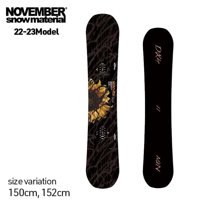 November ノベンバー D4 22-23 150cm スノーボード　板