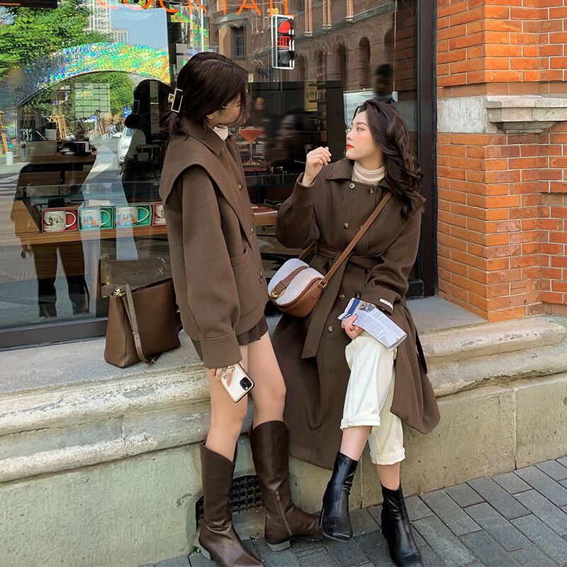 コート ネイビーカラーホワイトレディース ウィンター 冬物 HUCHUJING50817514832