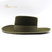 フラメンコ 衣装 コルドベス ハット グリーン系 アントニオガルシア ANTONIO GARCIA 緑 帽子 ぼうし つば リボン テープ ダンス用 舞台 発表会 つば付き シンプル 無地 練習 レッスン おしゃれ 小物