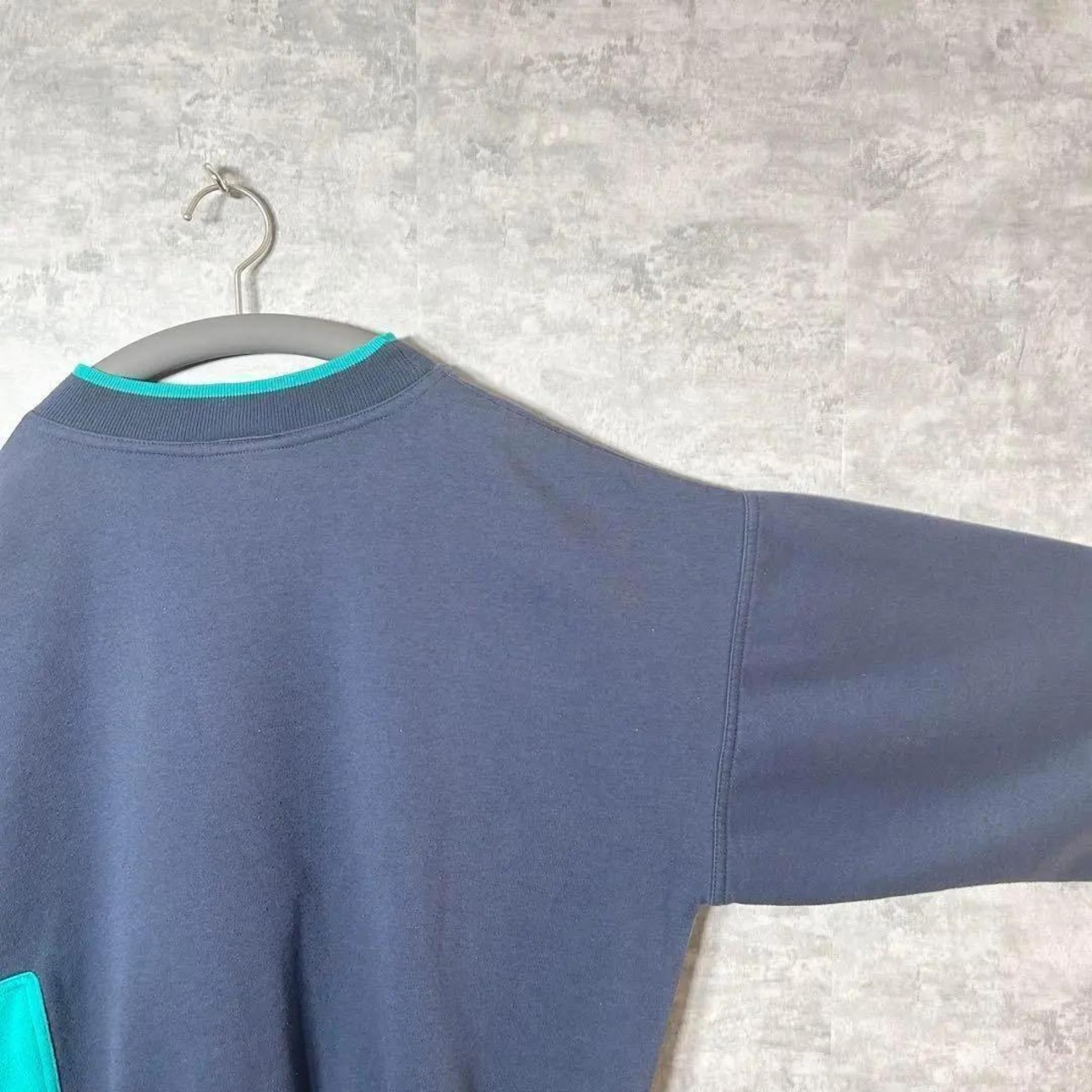 【最高配色】アディダス スウェット 80s 銀タグ ロゴ刺繍 ゆるだぼ 美品