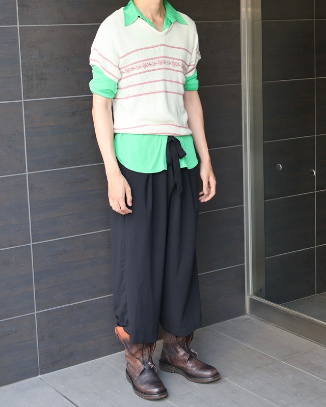 Waist string 8/10 length shorts