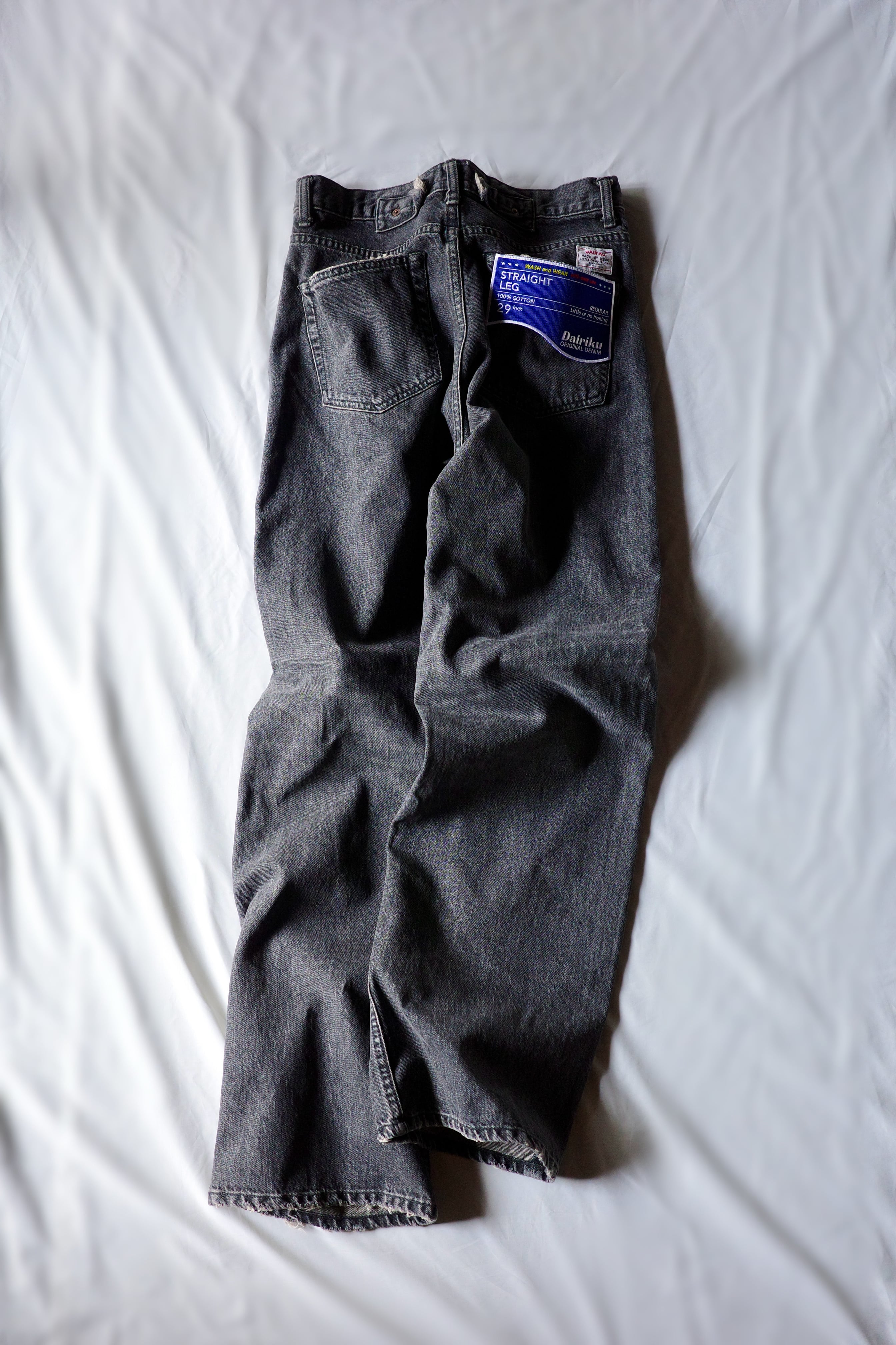 DAIRIKU 【”Straight” Vintage Denim Pants -Black-】
