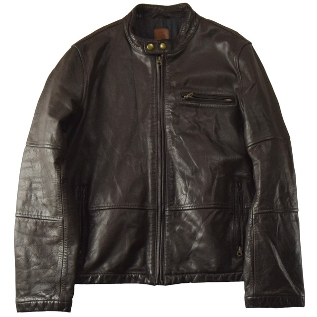 "GAP" Cow Leather Single Riders Jacket Sports Jacket / ギャップ カウレザージャケット