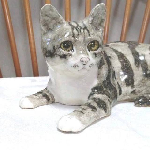 ウィンスタンレイキャット ケンジントンキャット 白黒お座り猫 美品 ウィンスタンレイキャット ケンジントンキャット 白黒お座り猫 美品