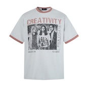 VINTAGE ストリート バンドキャラクタープリントTシャツ T2169