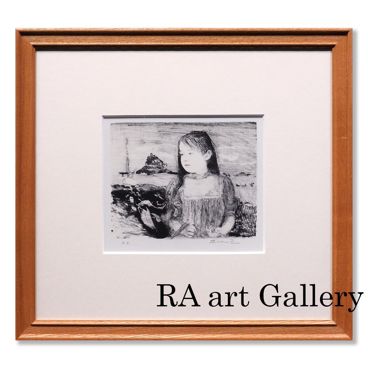 ジン・G・カム ピアノコンチェルト 人物画 作家直筆サイン 版画 絵画 真作保証 ジン・G・カム ピアノコンチェルト 人物画 作家直筆サイン