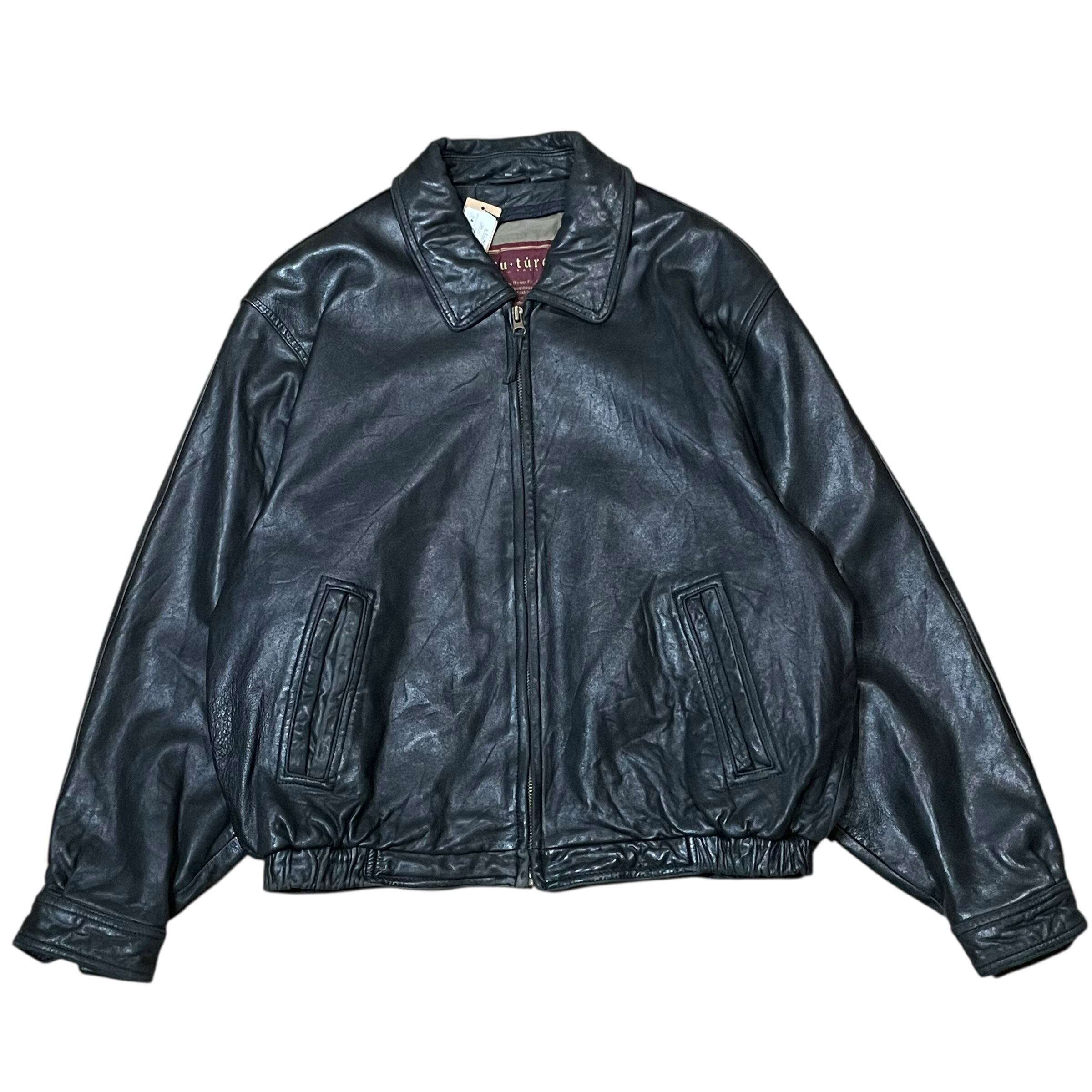 美品　COMME CA DU MODE MEN 黒羊レザージャケット M COMME CA DU MODE MEN(コムサデモードメン) レザージャケット ハーフ