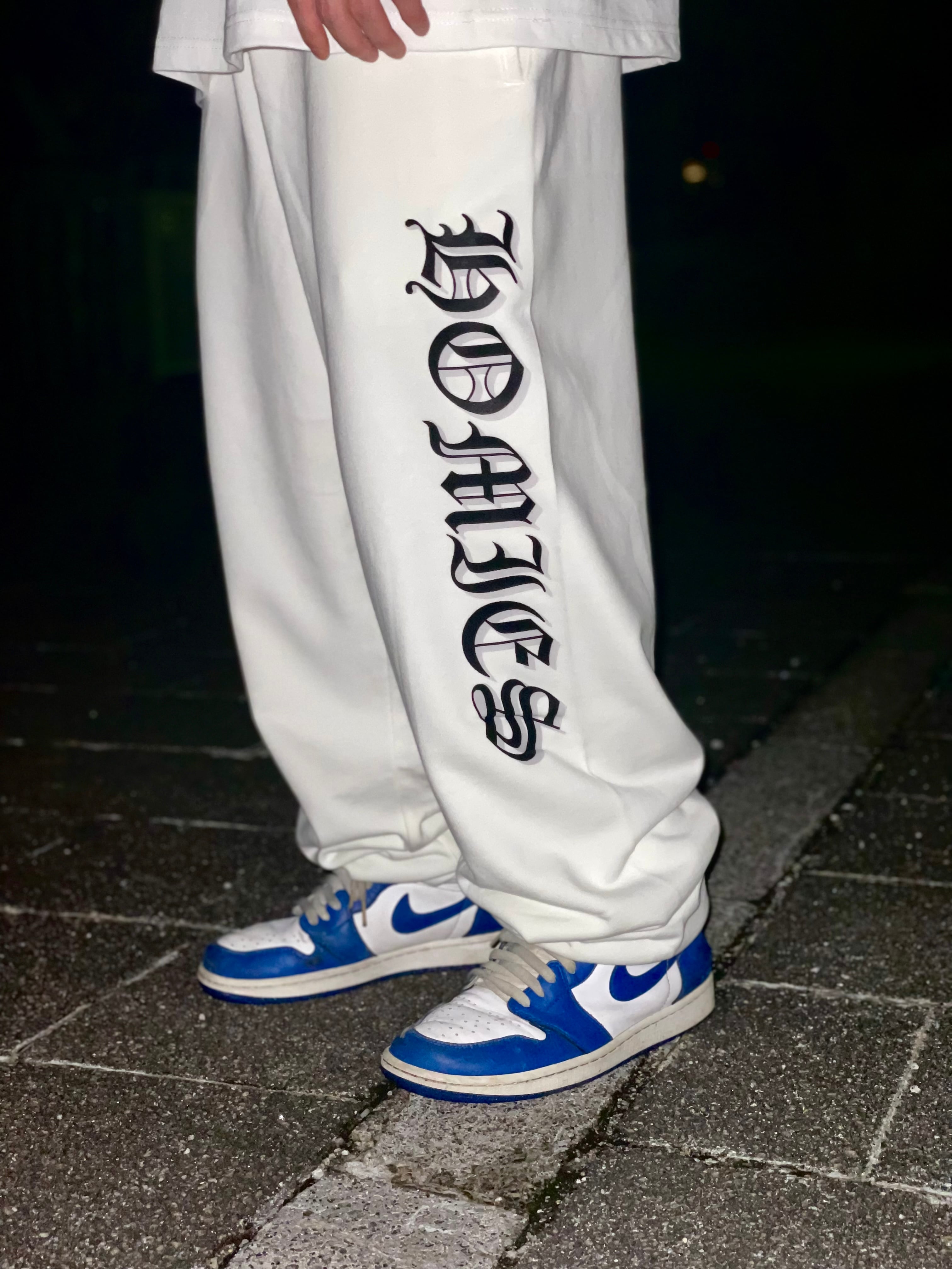 HOMIES side sweat pants white /HOMIES SIDE PANTS WT | homies_official store  powered by BASE
