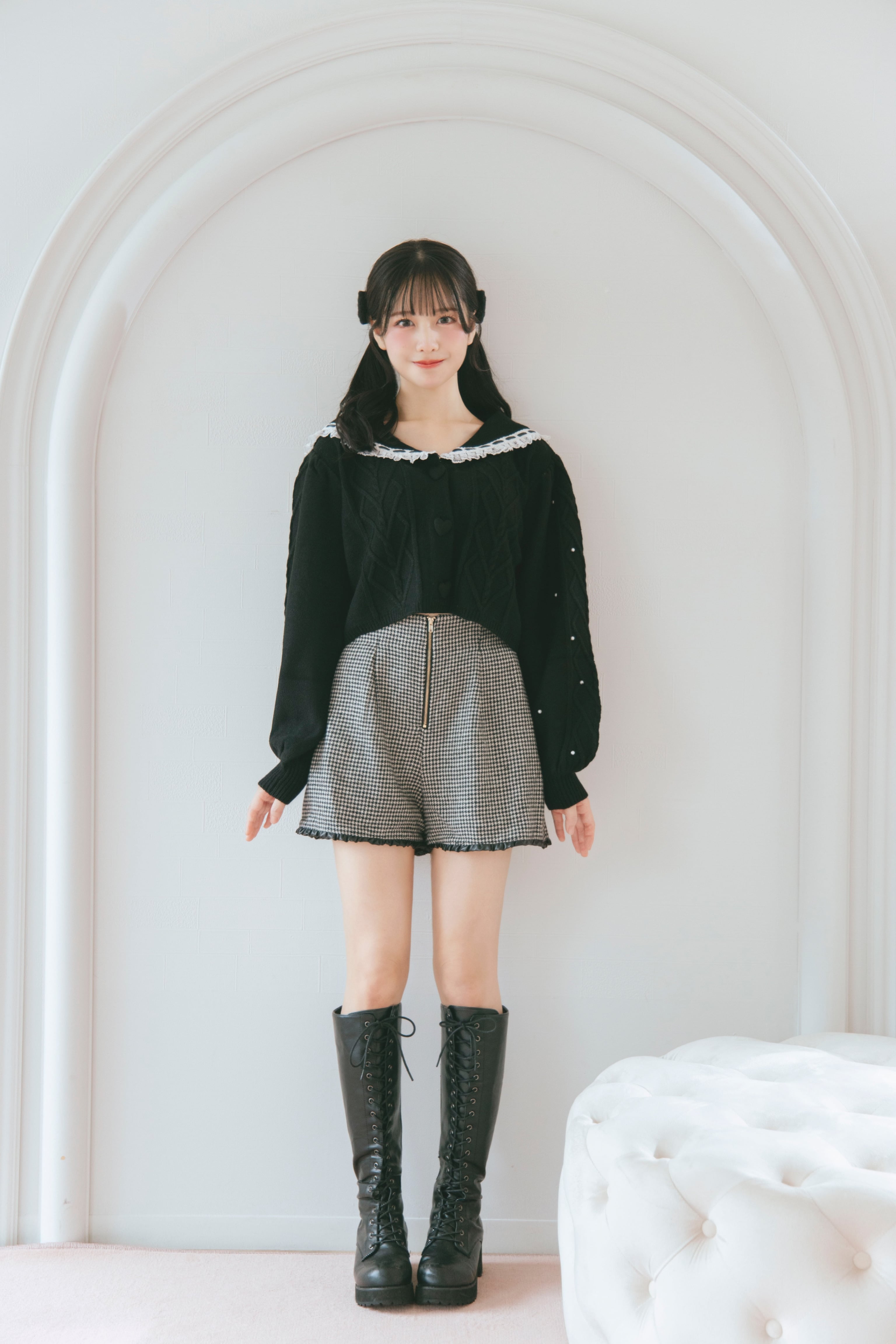 MELTIE front zip tuck pants