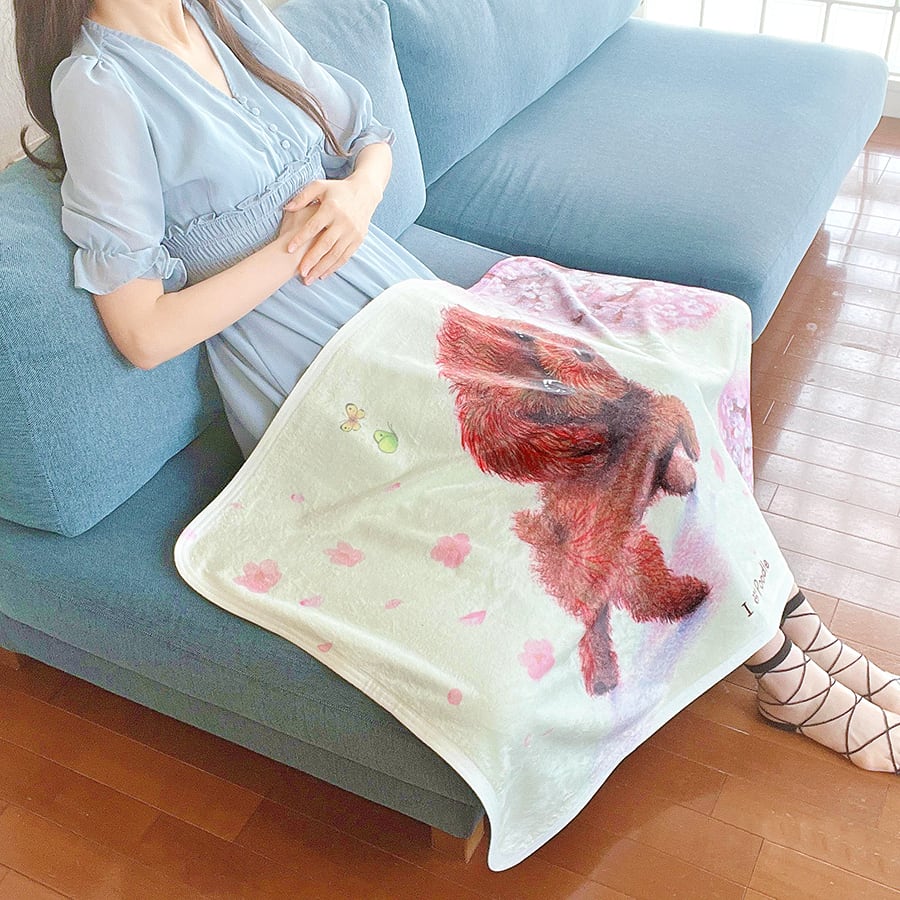 トイプードル】お名前入りブランケット（ひざ掛け）ラッピング対応