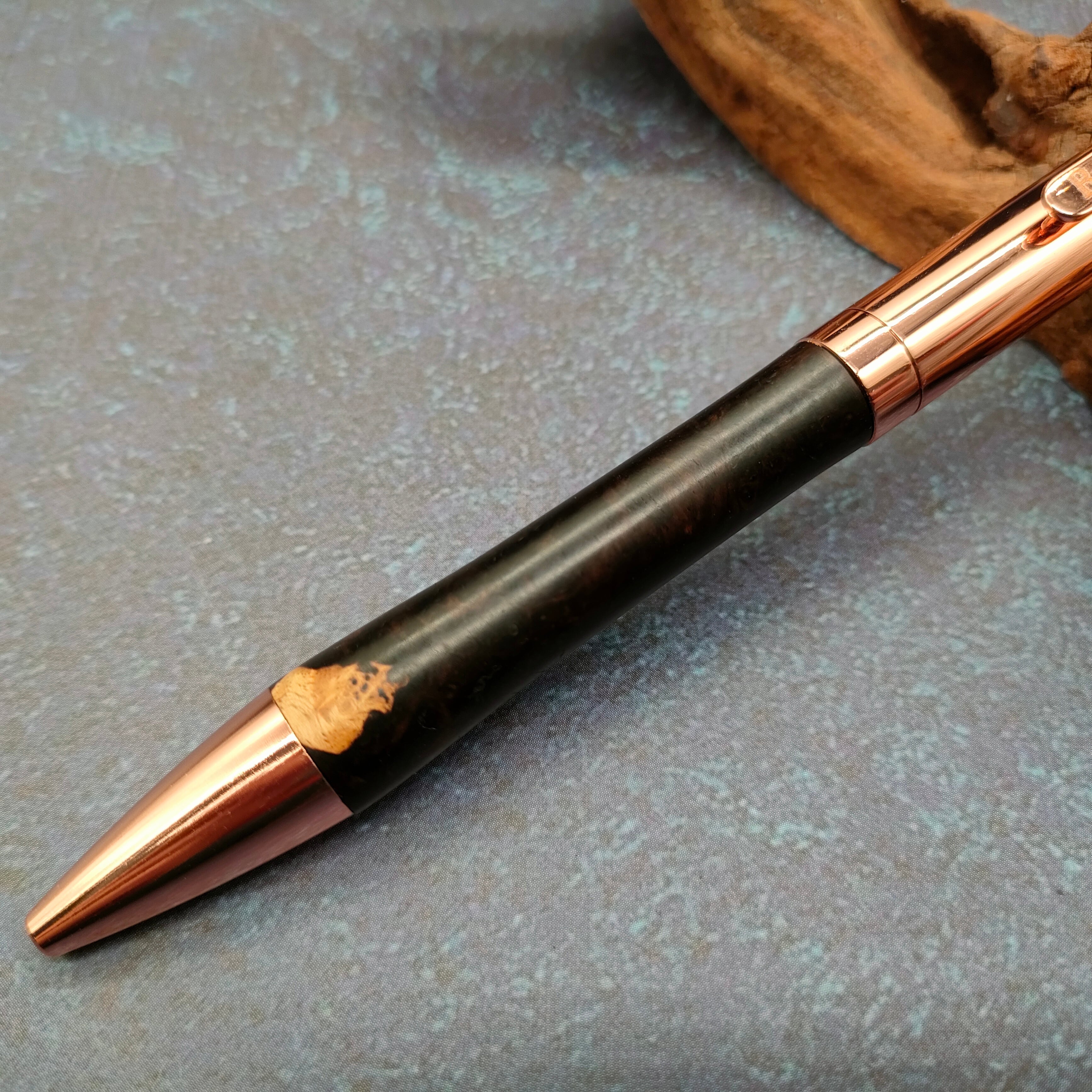 アフリカンブラックウッド瘤 ツイスト式ボールペンC153 | Bâton D'or