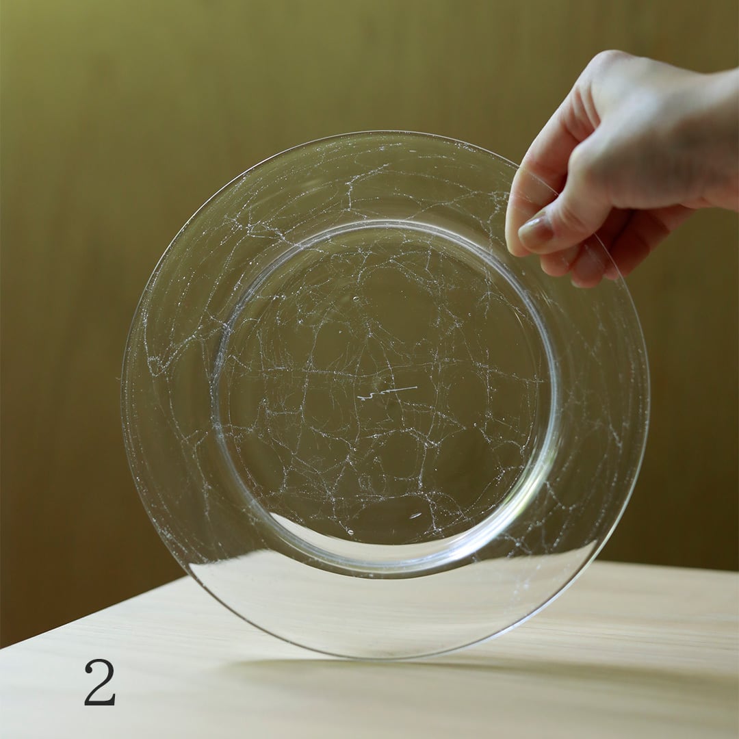 nora glassworks 甲田彩恵 (ノラグラスワークス) limplate 7寸 clear