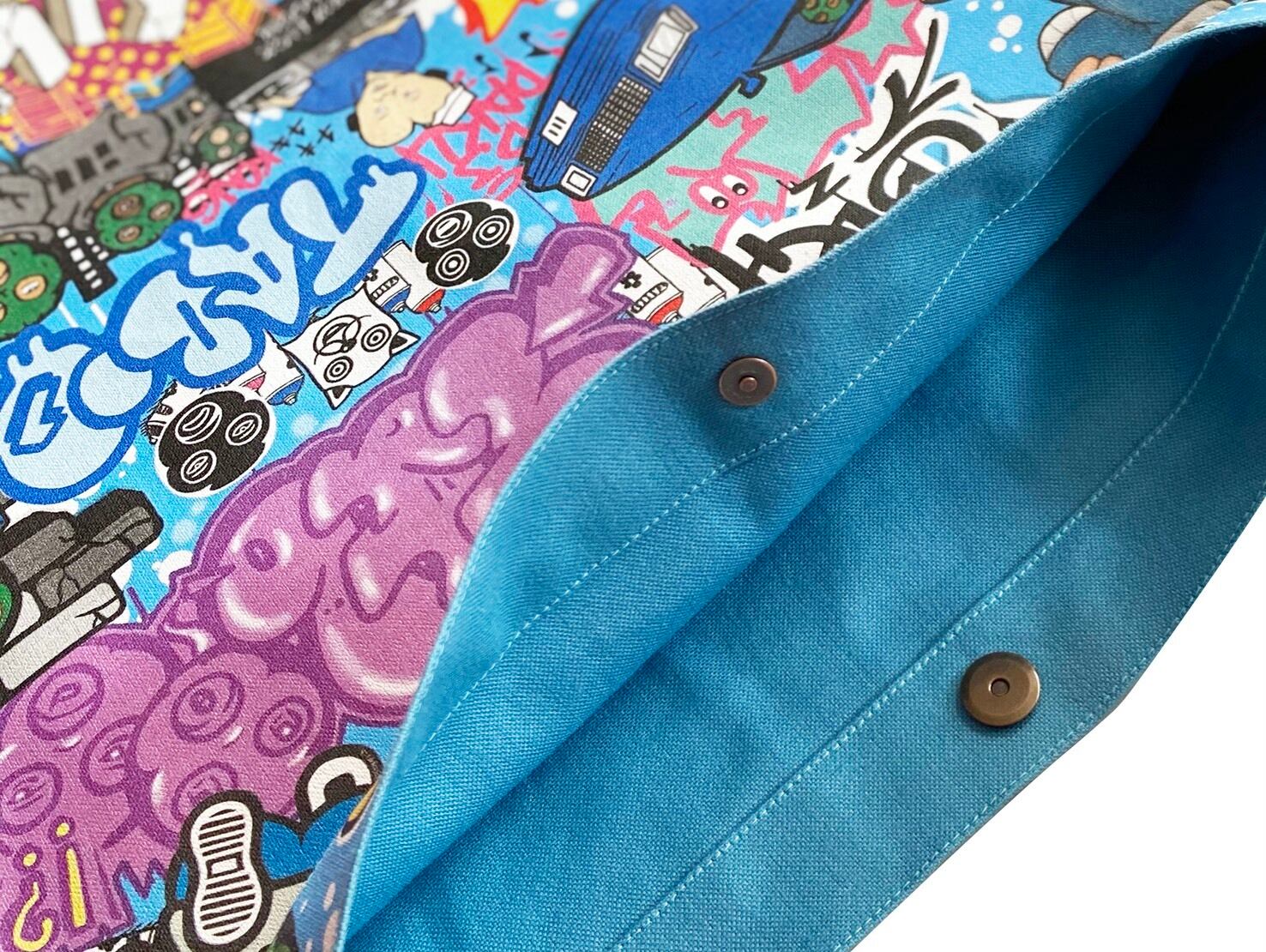 ILLBROSxNewJackBoogie Record bag BLUE | taboo1 onlineshop