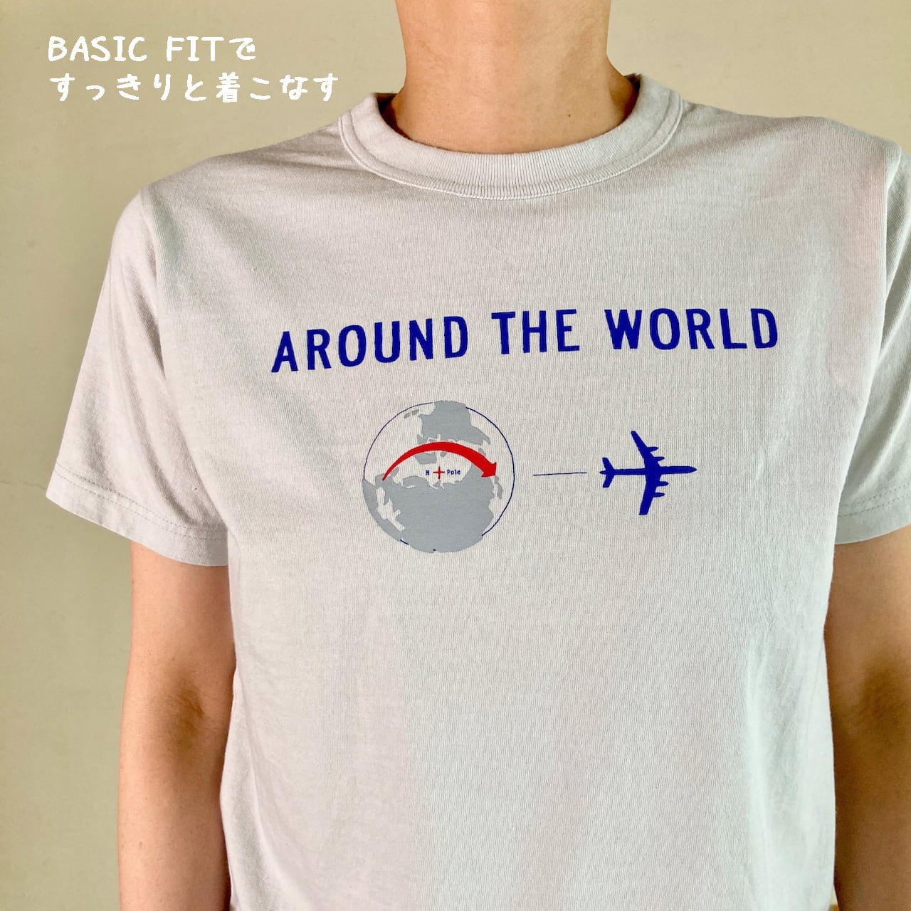 半袖UNI Tシャツ BASIC FIT【Around the World】A柄Come fly with me