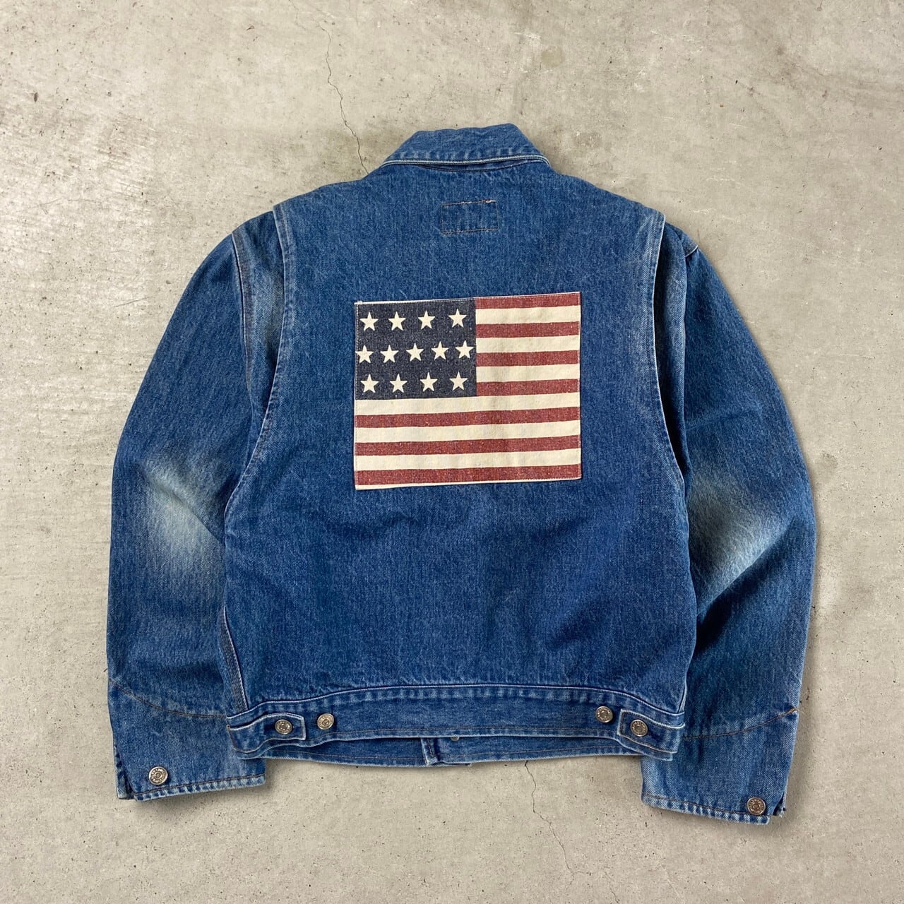 80年~90年代 Ralph Lauren ラルフローレン 星条旗 デニムジャケット 