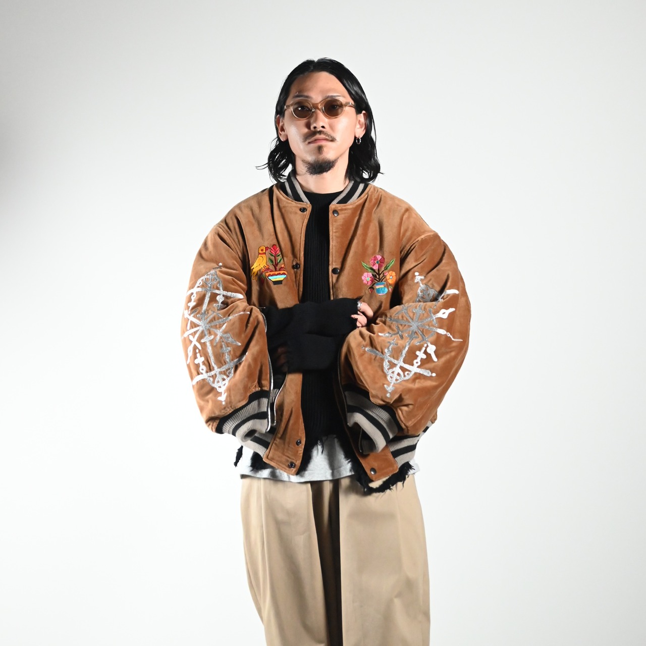LEH26AW新作Embroidery SKA Reversible Blousonコーディネート