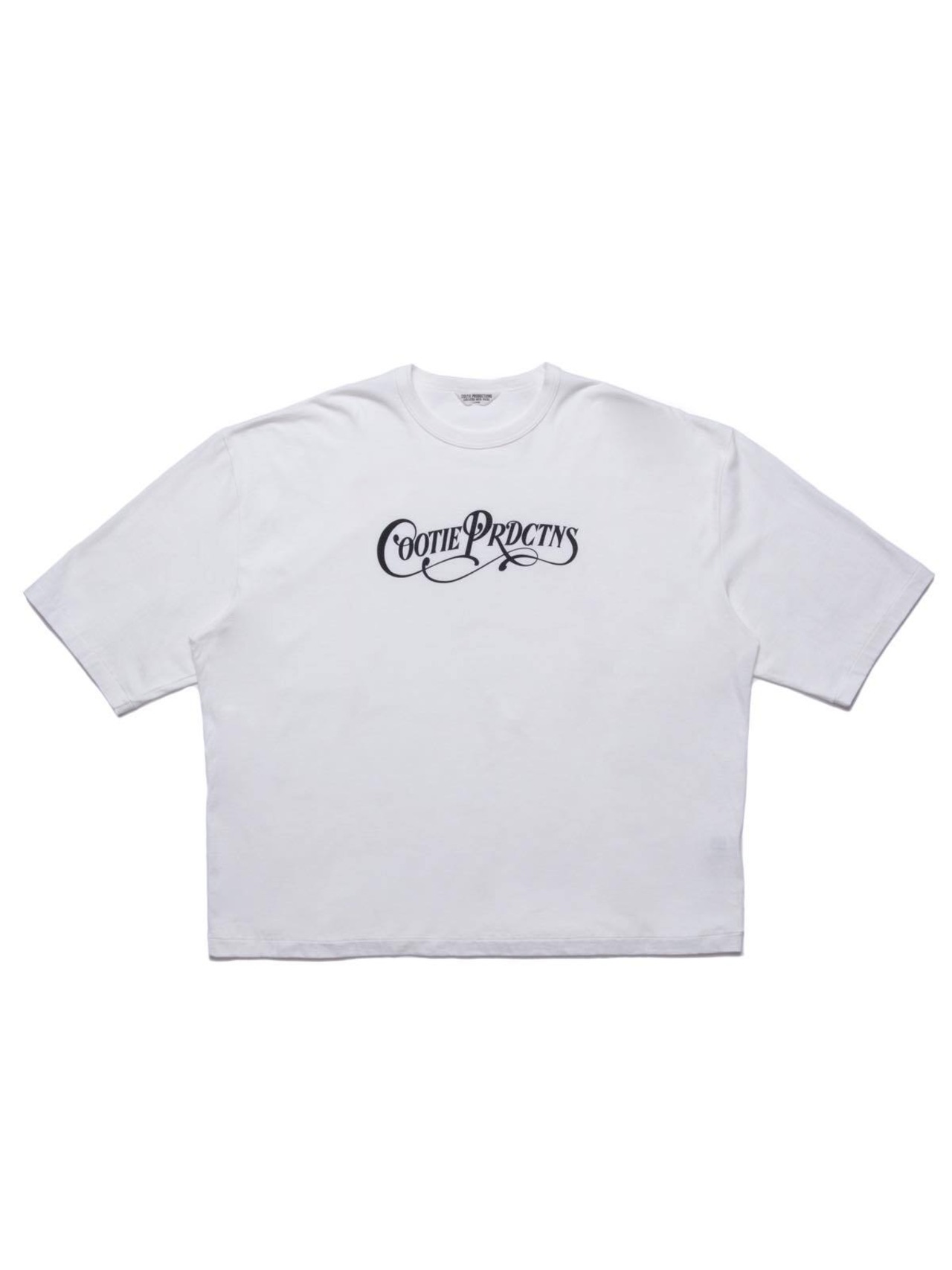 Print Oversized S/S Tee - White -