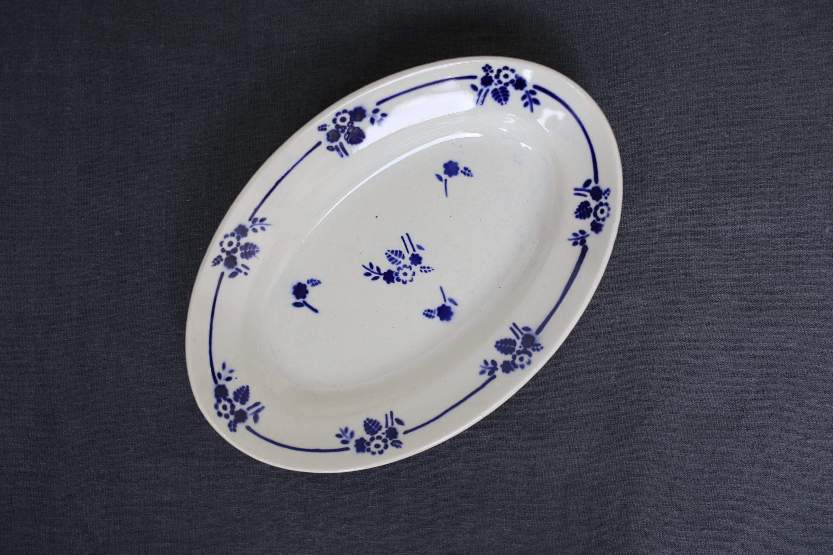 フランス アンティーク ヴィンテージ ST.AMAND サンタマン オーバル皿