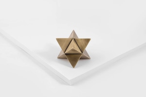 Merkaba paperweight(Aged brass)