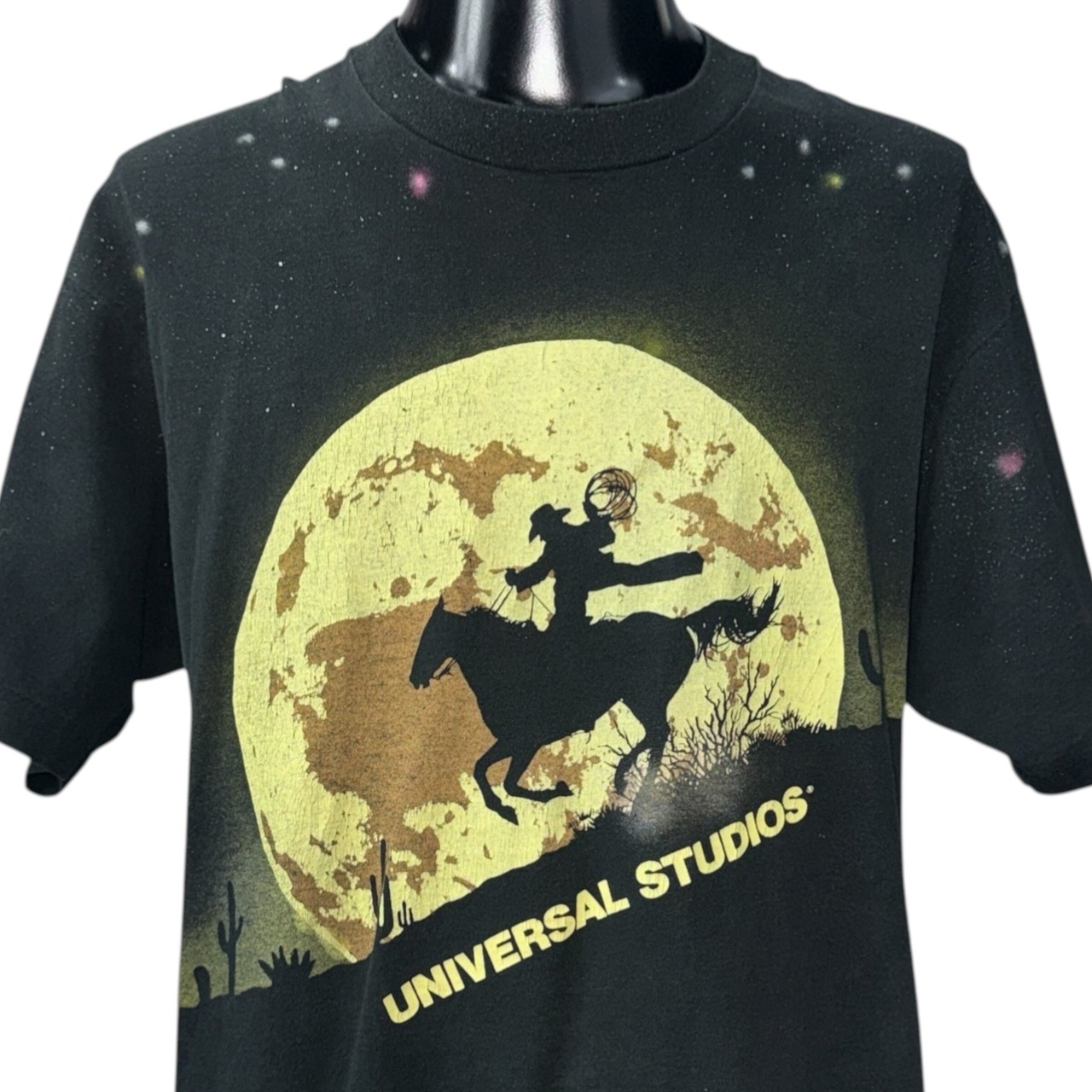 【UNIVERSAL STUDIOS】ユニバーサルスタジオ "COWBOY & MOON" 90's Vintage Tシャツ